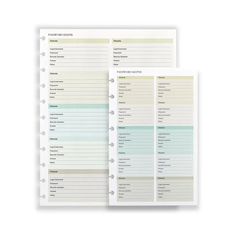Circa Password Keeper Discbound Refill (25 sheets)
