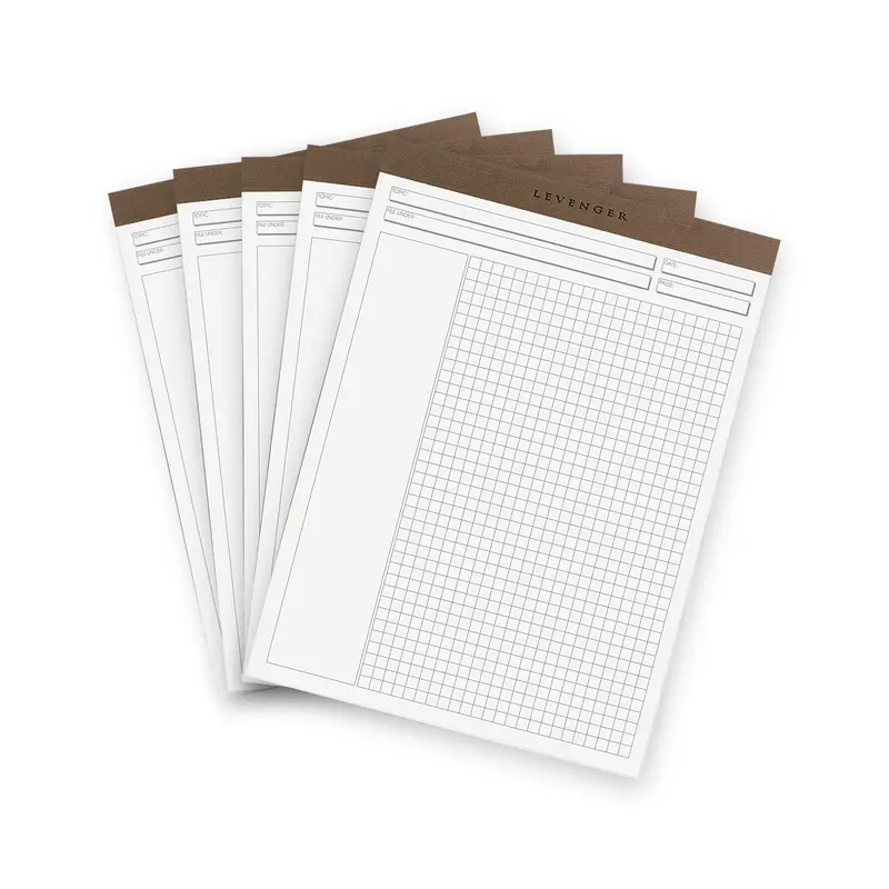 Freeleaf White Annotation Grid Pads (set of 5)