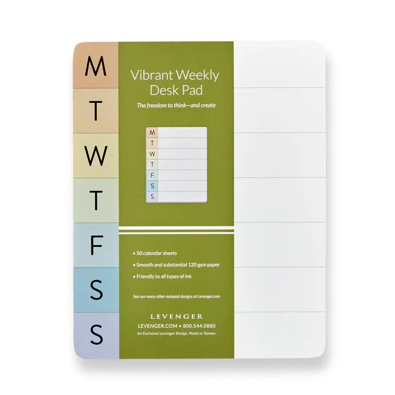 Vibrant Weekly Desk Pad