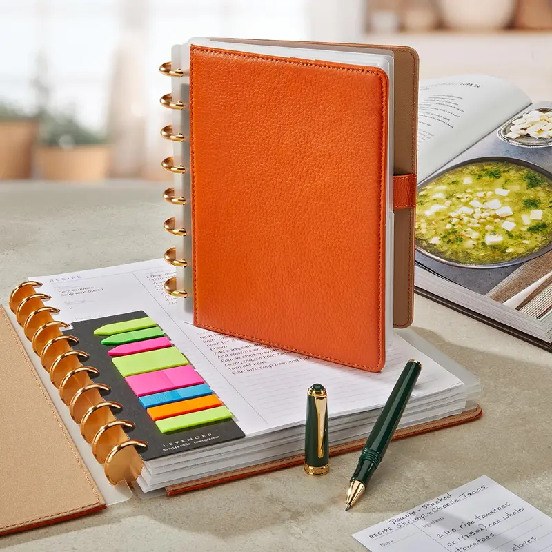 Pati Jinich Circa Leather Foldover Chef's Notebook Bundle