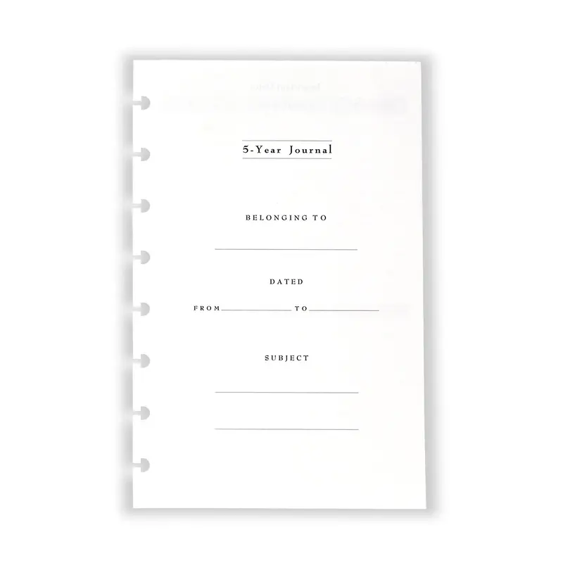 Circa 5-Year Journal Refill (185 sheets)