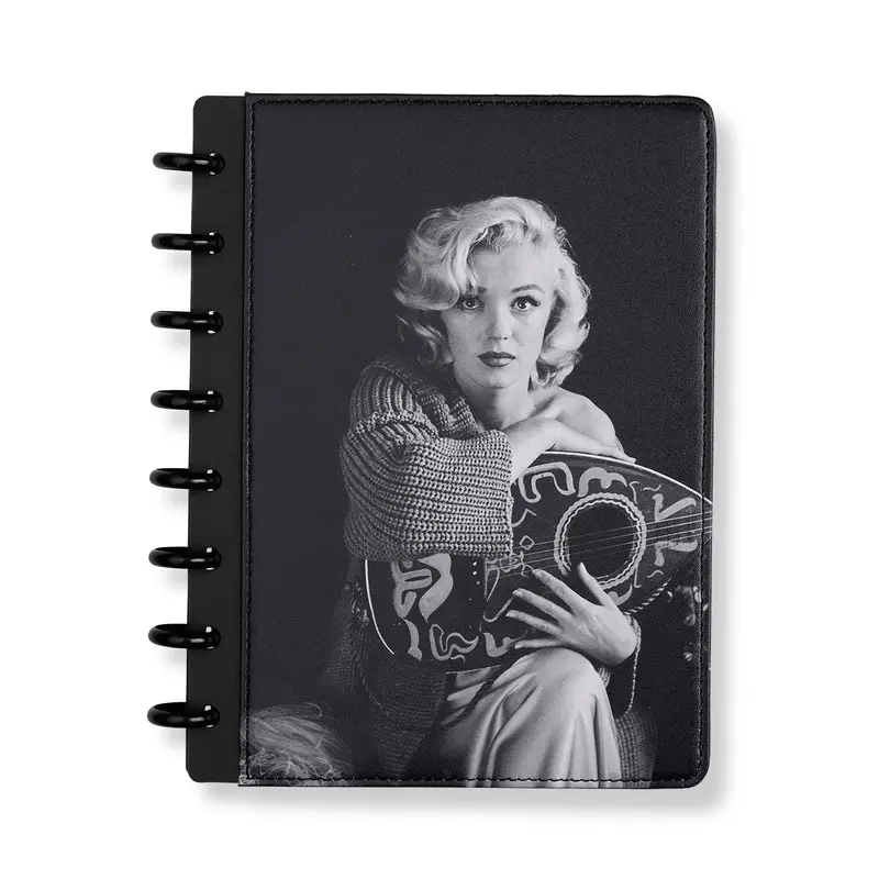 Marilyn Monroe Guitar Circa Discbound Notebook