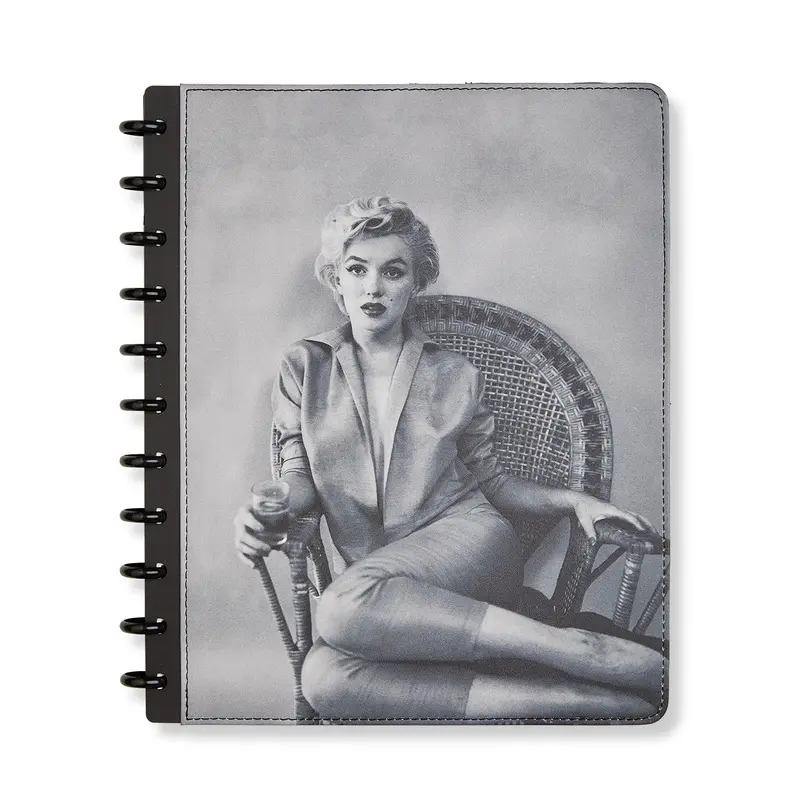 Marilyn Monroe Wicker Chair Circa Discbound Notebook