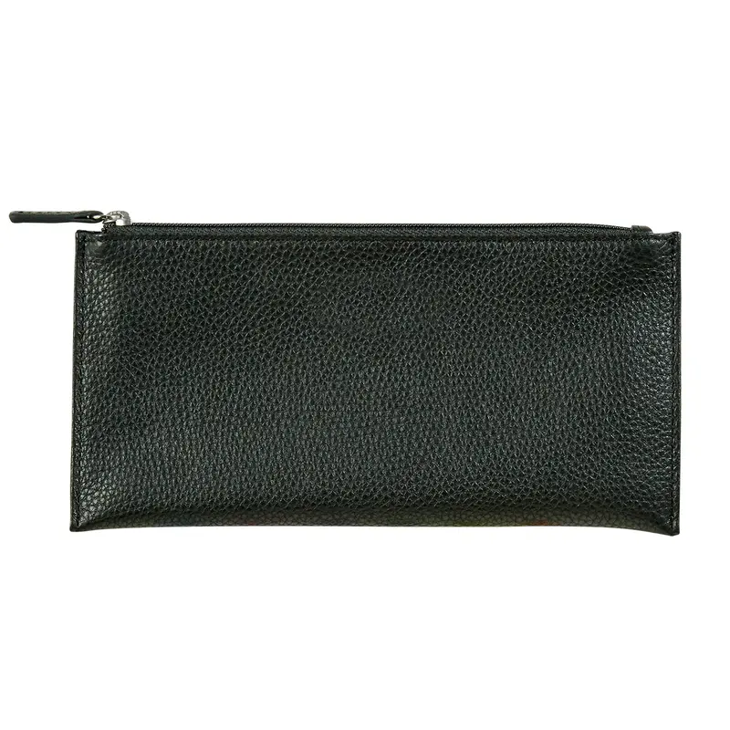 Pebbled Leather Pen Pouch