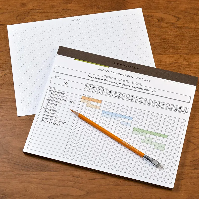 Freeleaf Project Planner Pad (50 sheets)