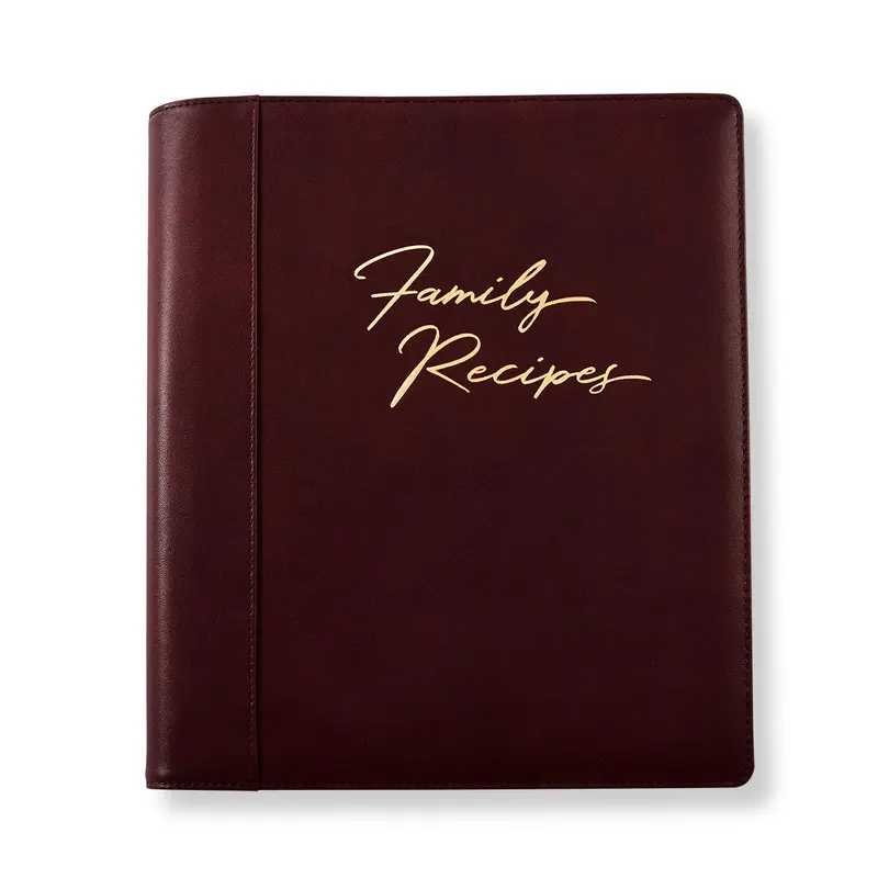 Circa Heirloom Family Recipe Book w/ Leather Jacket