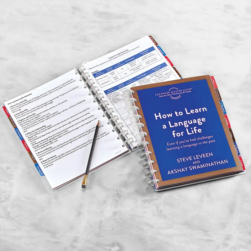 Levenger Master Class How to Learn a Language for Life Circa Refill