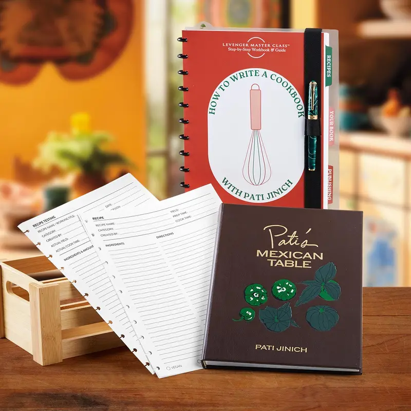 Pati Jinich Master Class Leather Cookbook Bundle