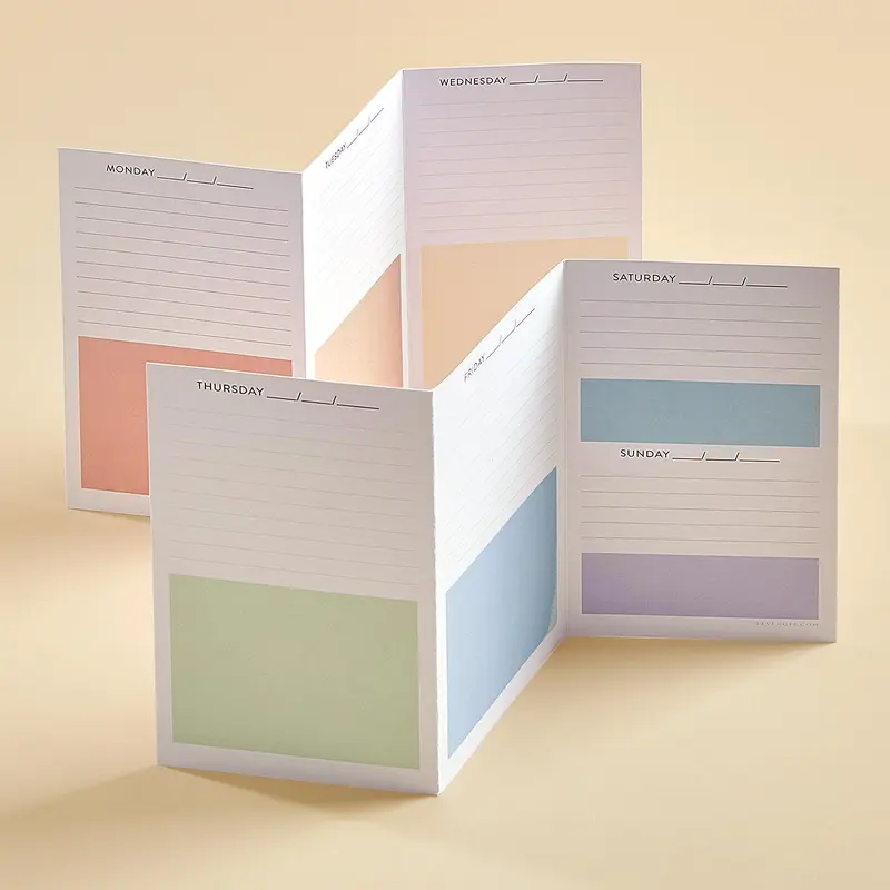 Vibrant Triple-Decker Pocket Planner