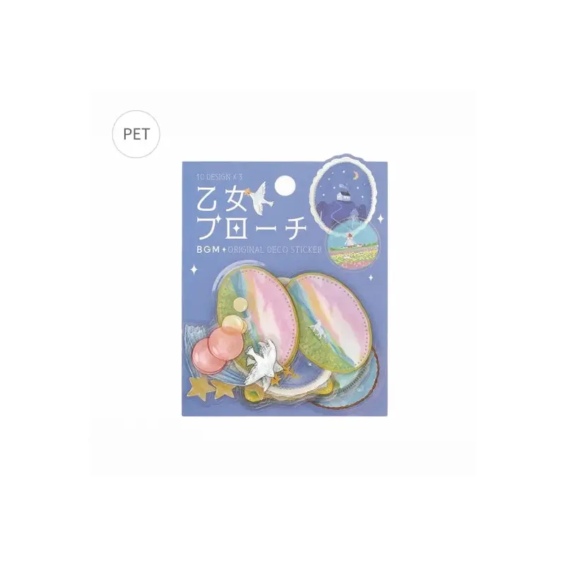 BGM Flake Sticker - Maiden Brooch - Landscape