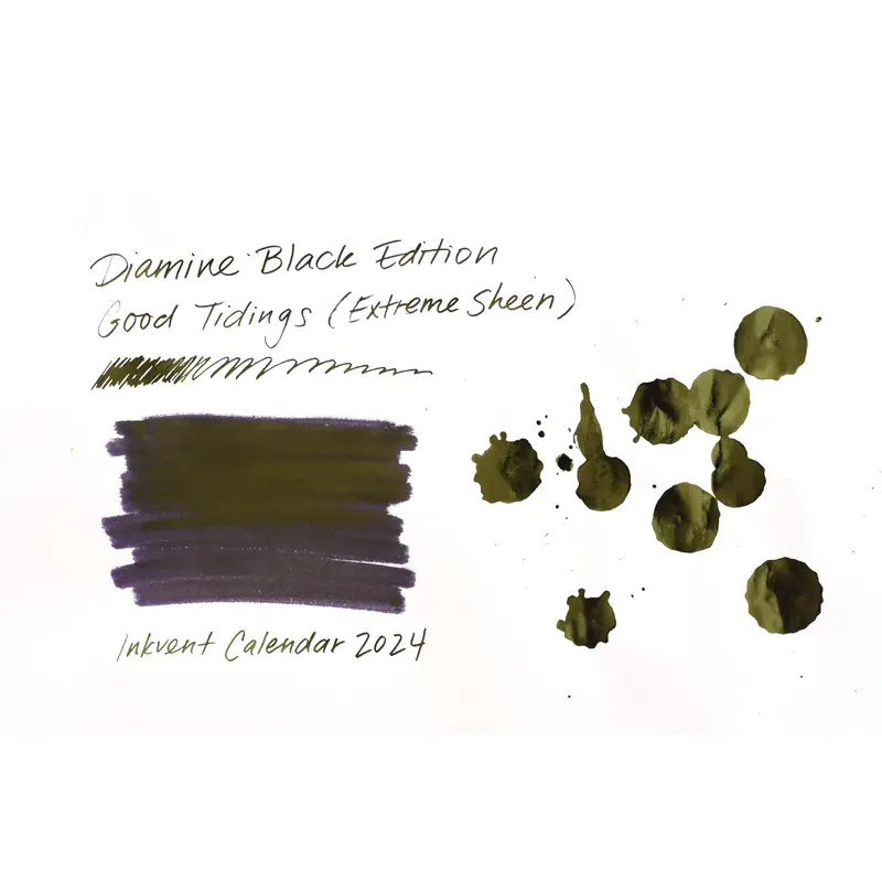 Diamine Black Edition - Extreme Sheen - Good Tidings