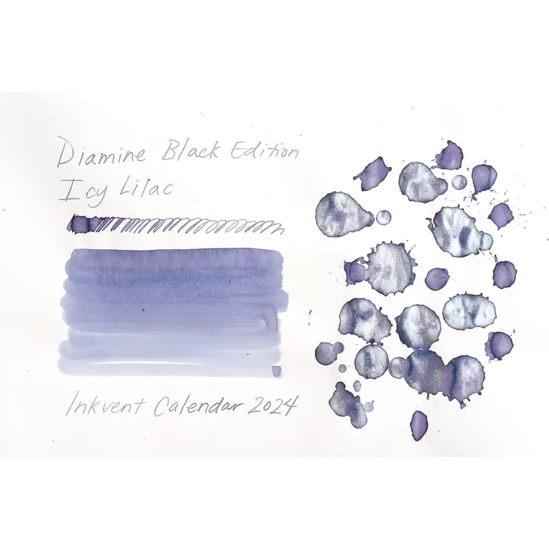 Diamine Black Edition - Shimmer - Icy Lilac