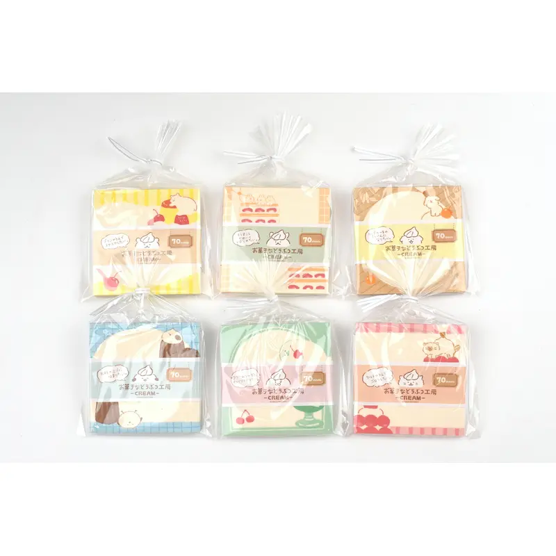 Furukawa Paper Memo Block - Sweets Animal Workshop - Cream
