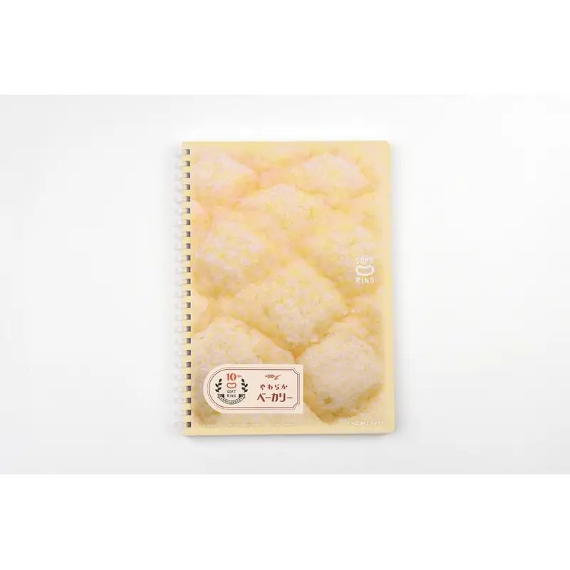 Kokuyo 10th Anniversary Soft Ring Notebook - Soft Bakery - Melon Bread - A5 - Grid
