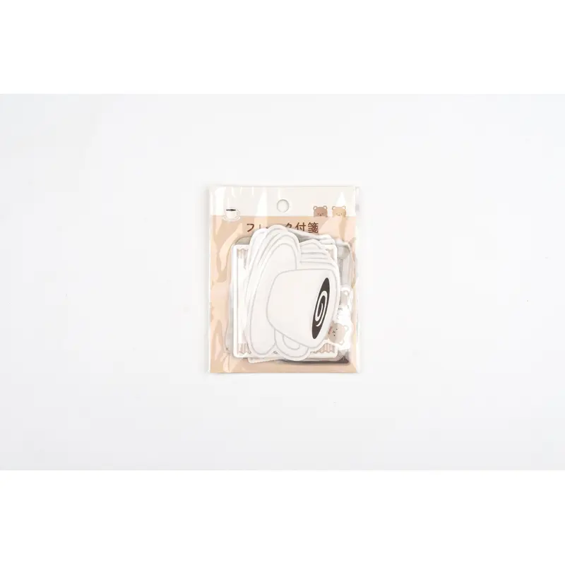 Papier Platz Flake Sticky Notes - Bear Coffee