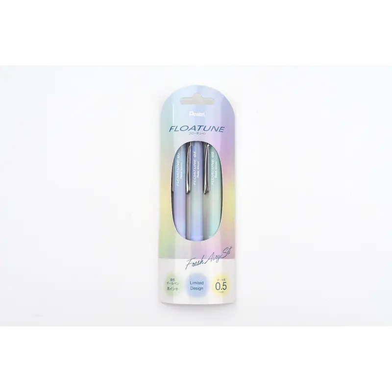 Pentel Floatune Ballpoint Pen - Fresh Airy Set - Limited Edition - 0.5mm - Set of 3