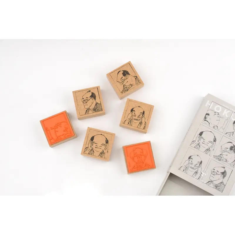 Sanby Rubber Stamp Collection - Hokusai - A Hundred Faces