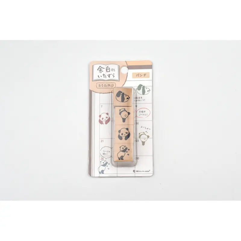 NB Wooden Stamps - Doodles in the Margins - Panda