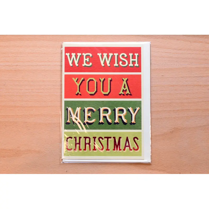 Cavallini - Greeting Card - Merry Christmas