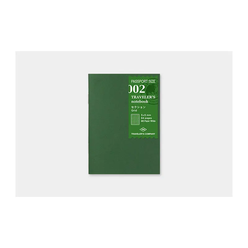 TRAVELER's Passport Size Refill - Grid - 002
