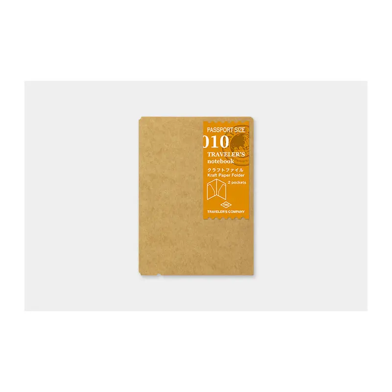 TRAVELER's Passport Size Refill - Kraft Paper Folder - 010