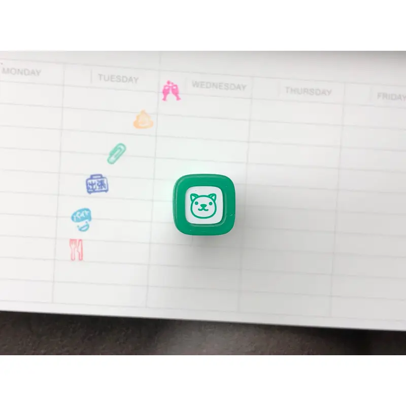 FriXion Erasable Stamp - Green - Dog