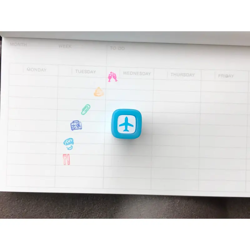 FriXion Erasable Stamp - Light Blue - Airplane