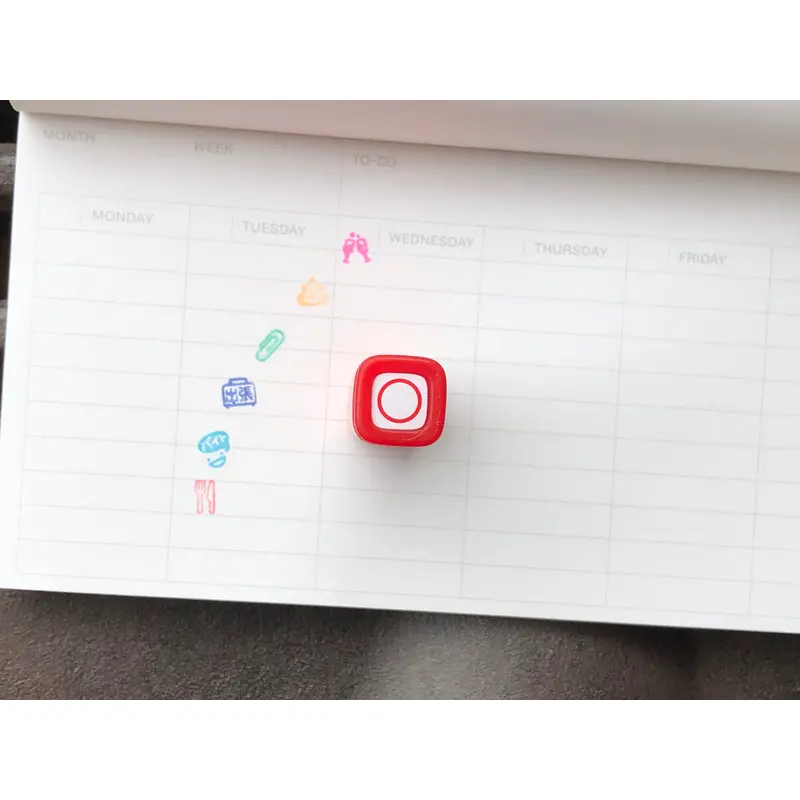FriXion Erasable Stamp - Red - Circle