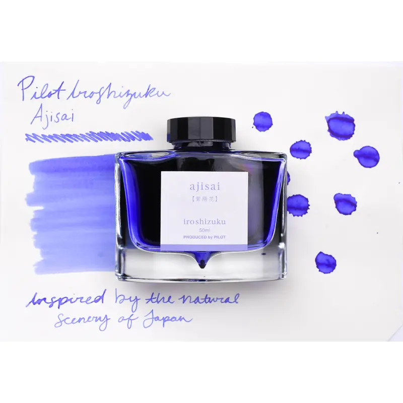 Pilot Iroshizuku Ink - Ajisai - 50 mL Bottle Ink