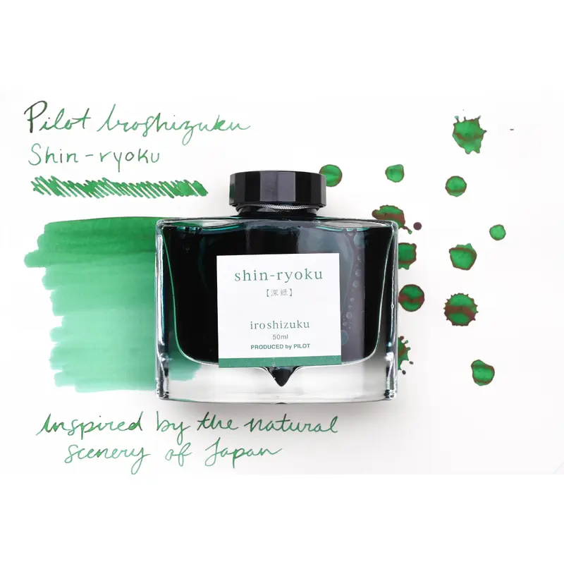Pilot Iroshizuku Ink - Shin-ryoku - 50 mL Bottle Ink