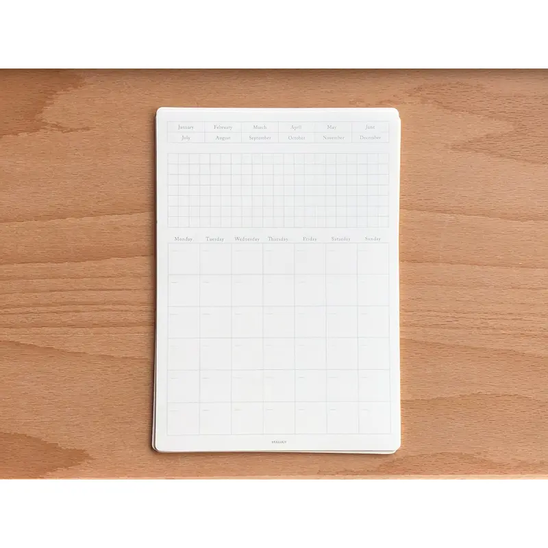 Stalogy Editors Series Removable Seal Calendar - Medium