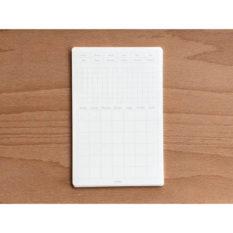 Stalogy Editors Series Removable Seal Calendar - Small