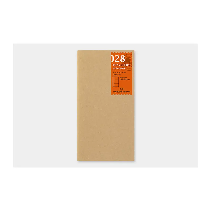 TRAVELER's Regular Size Refill - Card File - 028