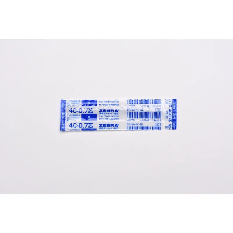 Zebra 4C-0.7 Ballpoint Pen Refill - 0.7mm - Blue