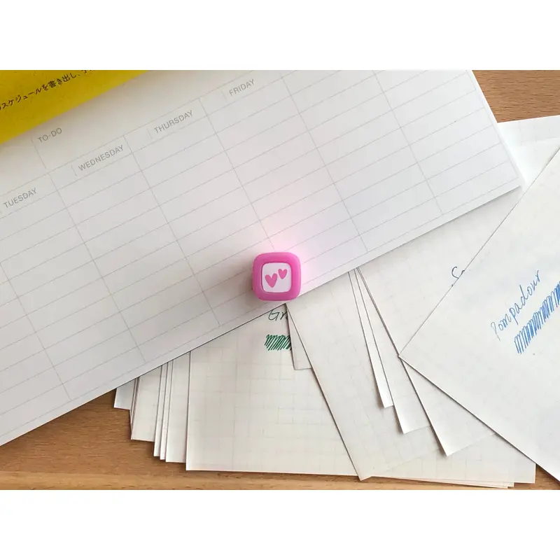 FriXion Erasable Stamp - Pink - Hearts