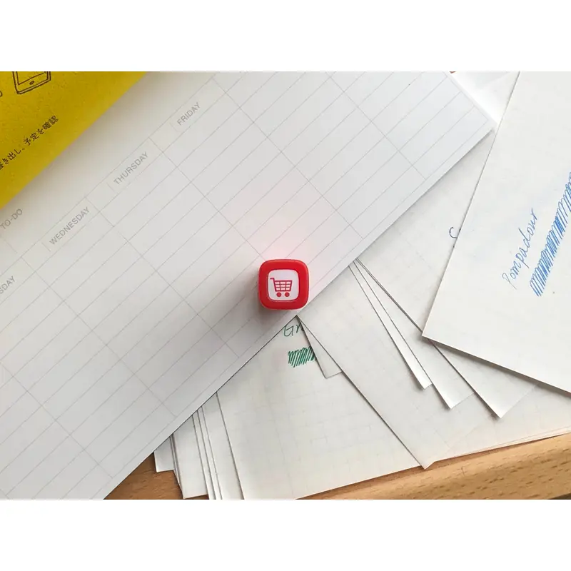 FriXion Erasable Stamp - Red - Shopping Cart