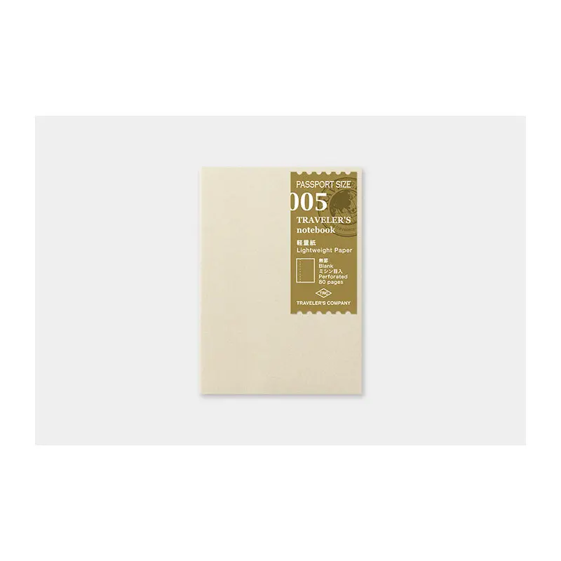 TRAVELER's Passport Size Refill - Lightweight Paper - 005