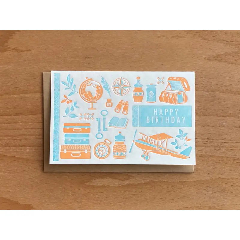 Letterpress Card - Happy Birthday