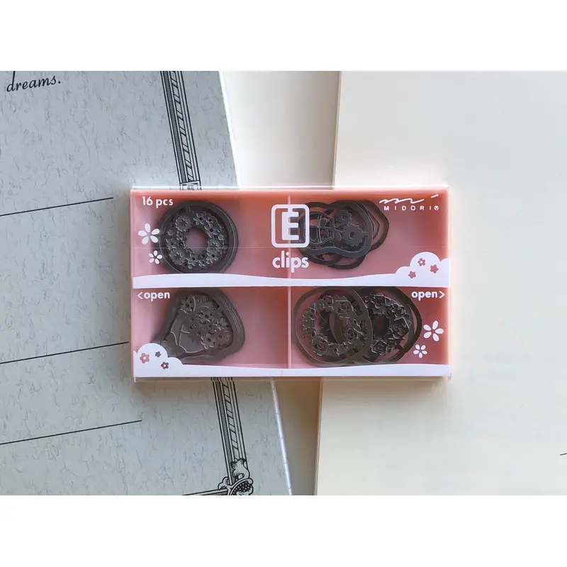 Midori Etching Clip E Clips - Flower