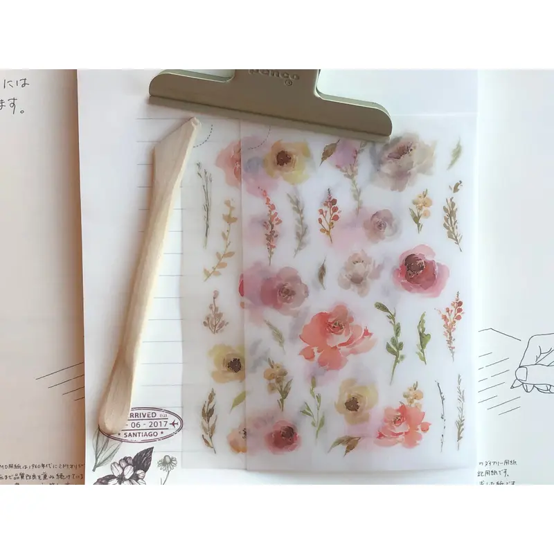 MU Print-On Stickers - Watercolor Blooms - #73