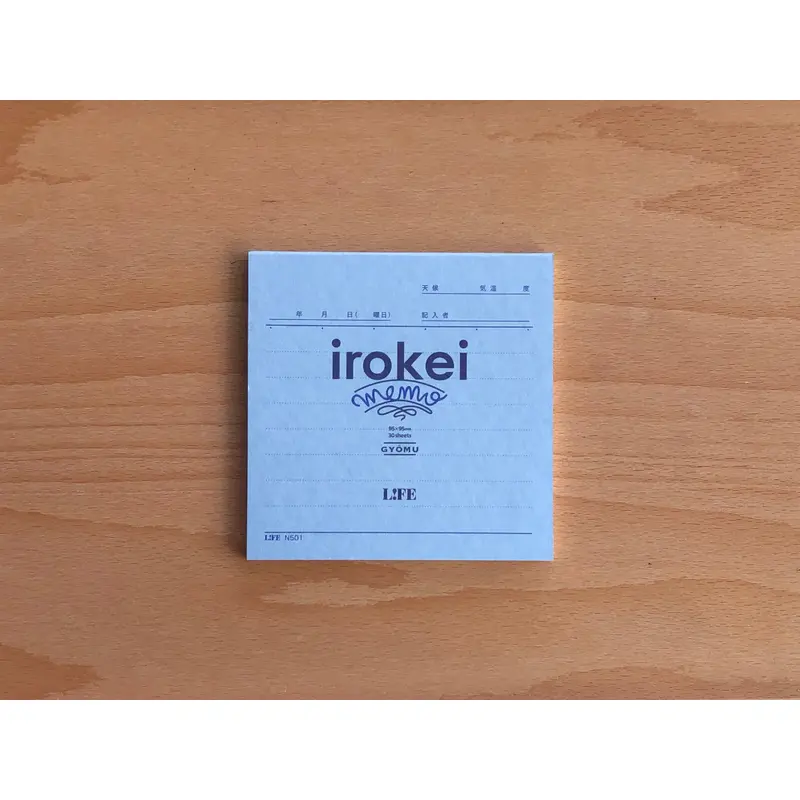 LIFE Irokei Memo Pad - Blue