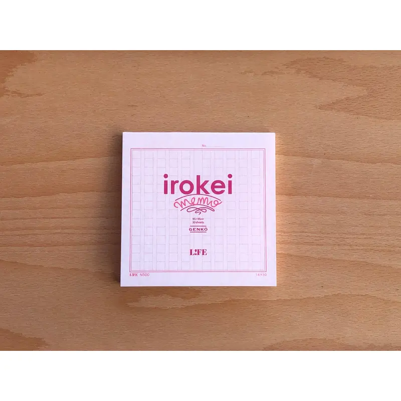 LIFE Irokei Memo Pad - Pink
