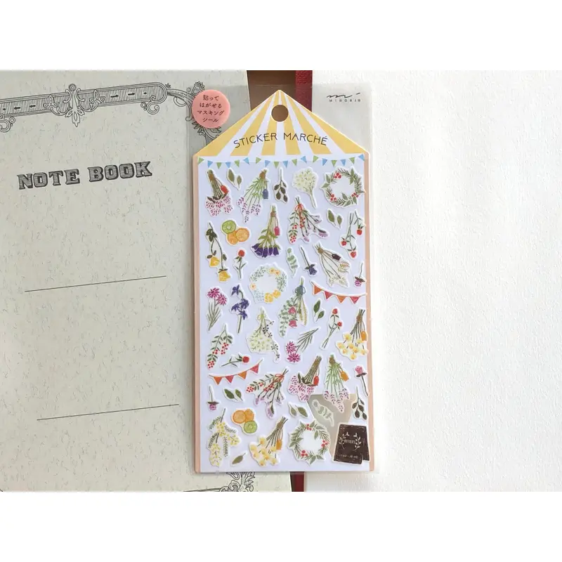 Sticker Marche Dried Flower