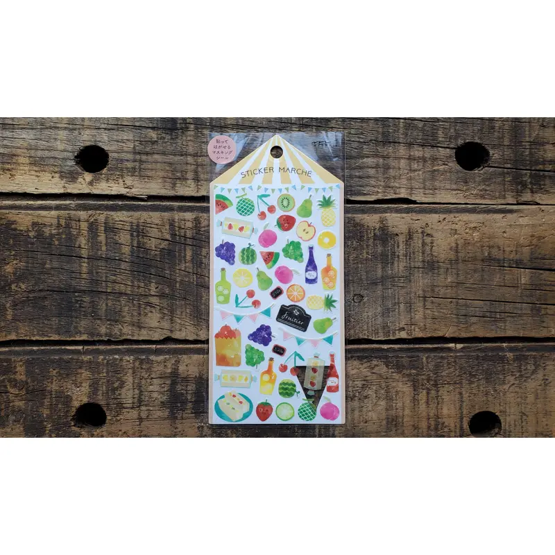 Sticker Marche Fruit