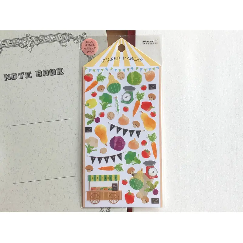 Sticker Marche Vegetable