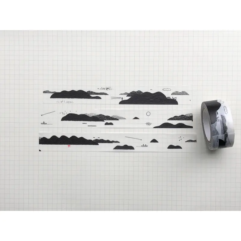 Classiky x shunshun Shimanami Masking Tape - Black