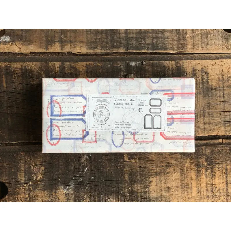 LCN Vintage Label Stamp Set C