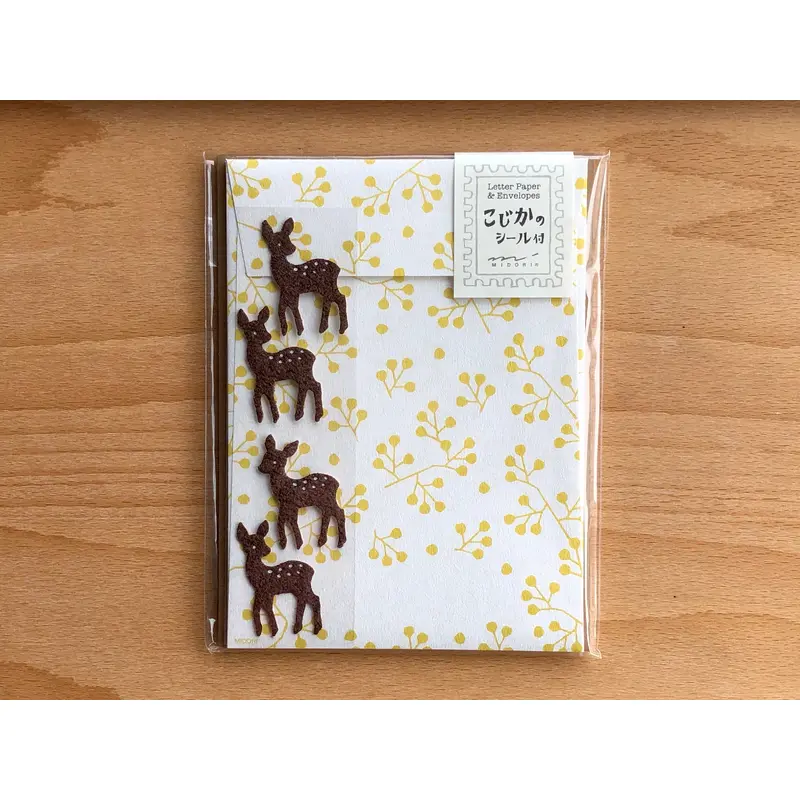 Mini Letter Set with Deer Stickers