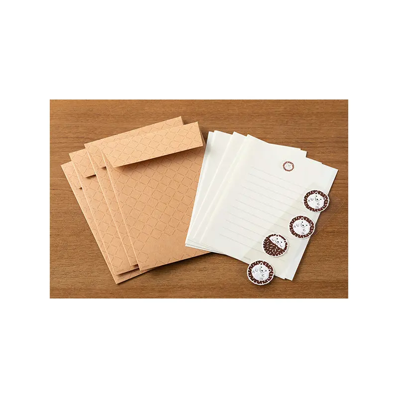 Mini Letter Set with Hedgehog Stickers