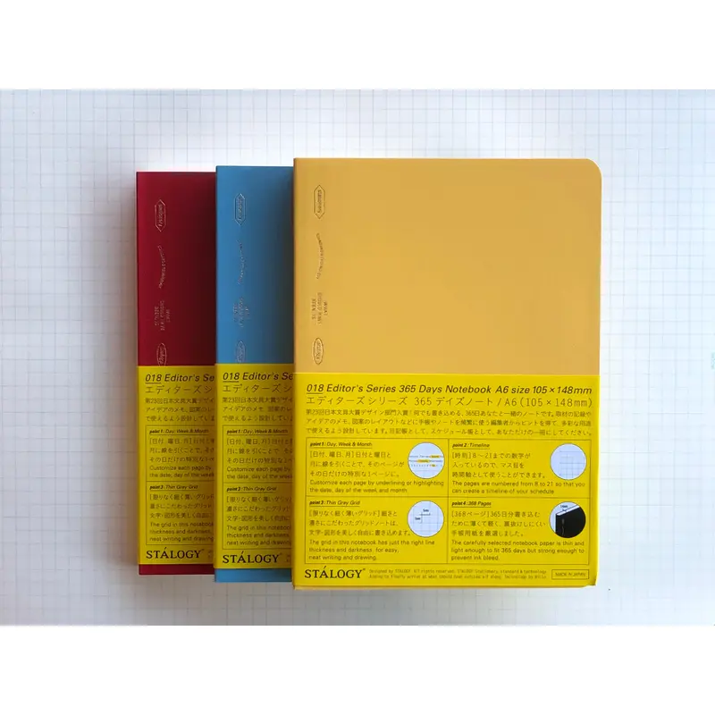 Stalogy Editor's Series 365Days Notebook - A6 - Colors